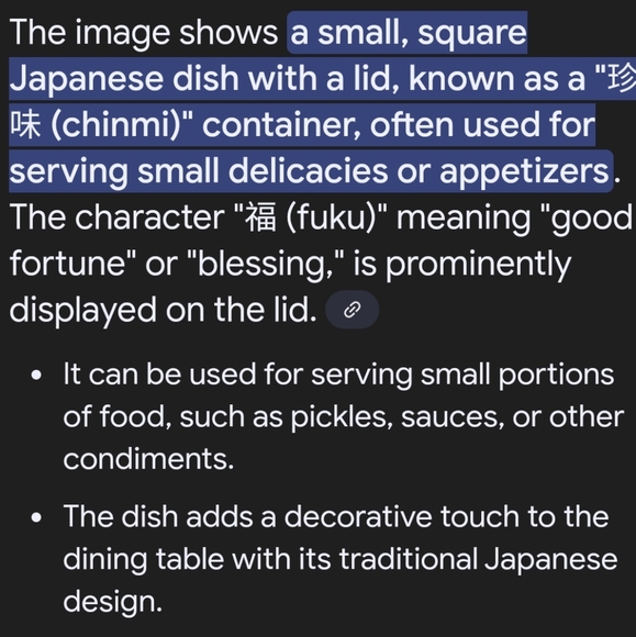 Japanese Lucky Porcelain Dish - Picture 7 of 7